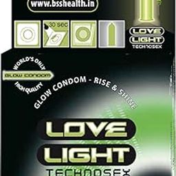 Love Light Glow condom 3 pcs pack - Natural Rubber Latex -Lubricated with Reservoir Tip -Phosphorescent - Smooth Surfaced - International quality ISO 4074-image-19