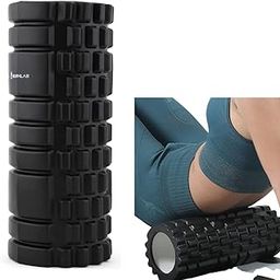 Burnlab Prana Yoga Foam Massage Roller (Black)-image-7