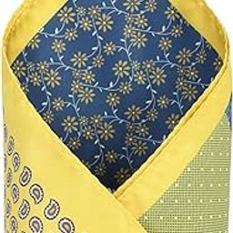 Men Polyester Multi Party Casual Style Pocket Square,Free Size,Multicolor-picture-4