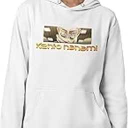 Silent Strength: Focused Gaze Cotton White Hoodie for Women-image-74