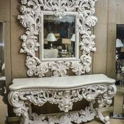 Classic Wood and Craft Wooden Dresser in Teak Wood, Golden Polish, Saharanpur (Without Mirror)-24
