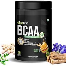 Nutrafirst Natural BCAA Supplement for Men | Mixed Fruit Flavor | Pre/Post/Intra Workout | 2:1:1 Ratio of Leucine & Isoleucine | Muscle Recovery | Vegan & Sugar-Free BCAA Powder | 400g (40 Servings)-image-14