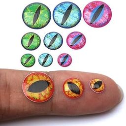 ATORSE Fishing Lure Eyes 4D Holographic Eyes Fly Tying Jigs Crafts DIY 12mm-40 Pieces-image-12