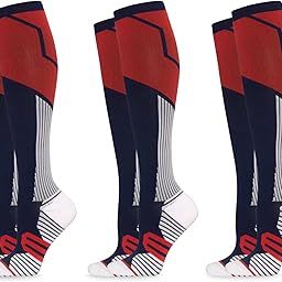 Compression Socks for Women & Men – Knee High, Graduated Support for Circulation & Recovery, Athletic & Travel Use, Breathable & Anti-Fatigue-image-90