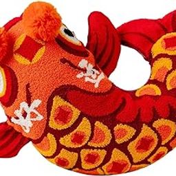 LOOM TREE Chinese New Year Fish Throw Pillow Back Cushion for Chair Office Living Room | Home Decor | Pillows-image-34