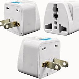 KAVANA Heavy India to USA Converter Plug - Type B Multi Plug Universal Travel Adapter for US, Canada - Charges Phones, laptops, Camera, Tablets, ipad and Others (3 Pack, White)-13