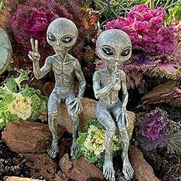 TOG Extra Terrestrial Statue Resin Alien Figurine for Outdoor Garden Decoration Style 2|Home & Garden | Yard, Garden & Outdoor Living | Garden Decor | Statues & Lawn Ornaments-image-16