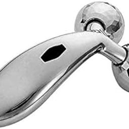 3D Face Roller Massager with Dual Metal Balls, Silver, ZL-206-image-0