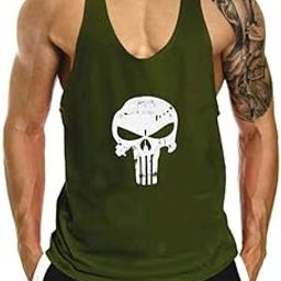Gym Vest for Men Sleeveless Tshirt for Boys Breathable for Skull Gym Vest Lightweight Men Sleeveless T Shirts for Printed Comfortable Gym Wear for Men Vests for Men L2597-image-58
