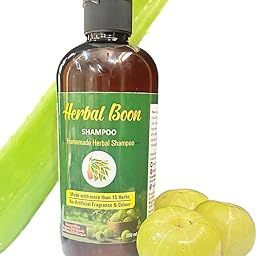 Herbal Boon Shampoo Made With 15 Herbs/Homemade/Chemical free/300 ml-image-21
