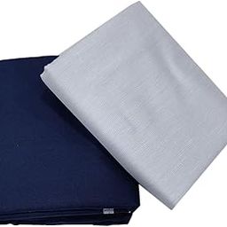 Trouser Shirt Fabric Combo Box (Grey Shirt - Blue Pant, Unstitched, All Weather Fabric)-image-7