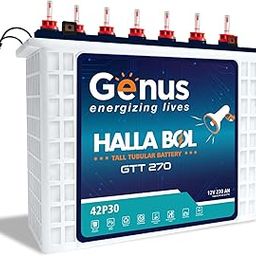 Genus Hallabol GTT270 Tall Tubular 230 Ah Inverter Battery with 72 Months Warranty for Home Office & Shops-picture-16