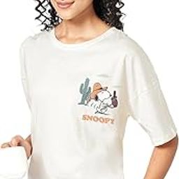 dreamz by pantaloons Women's Comfort Fit Top (110152320004_EGRET L)-picture-0