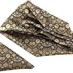 blacksmith Sporty Design Printed Ascot and Macthing Pocket Square for Men-picture-43