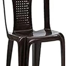 AADB Plastic Plastic Arm Chair/Glossy Finish Chair for Outdoor Indoor Living Room/Strong & Sturdy Structure Plastic Chair/Outdoor & Indoor Plastic Chair (Brown)-18