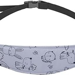CALANDIS™ Kids Car Seat Head Support Band Adjustable Seat Sleeping Headrest for Infant Grey | Car Seat Accessories | Car Safety Seats-image-56