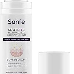 Sanfe Spotlite Sensitive Body Serum For Dark Underarms, Inner Thighs and Sensitive Areas | 10X Powerful, Enriched with 2% Glyoclic Acid, Alpha Arbutin, Niacinnamide| For Dark Intimate Patches, Detanning, Anti Aging and Skin | Helps in Depigmentation & Long Moisture - 50gm | For Indian Women Skin-image-13