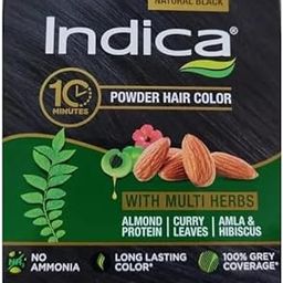 Indica Powder Hair Color 60Gram (5Gram X 12Sachet, Black)-10