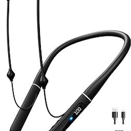 cwuiga air Tube Headphones for Protect,Bluetooth Neckband air Tube Earbuds (Black)-image-8