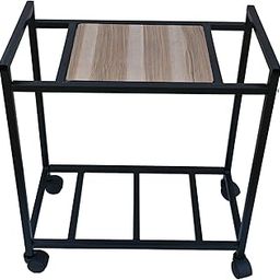DWET Mild Steel Foldeble Heavy Duty Inverter Battery Trolley for Home | Inverter Stand | Sunmica Mix Wood Inverter Trolley | Battery Stand for Inverter with Six 360º Movable Wheel (Black)-picture-27