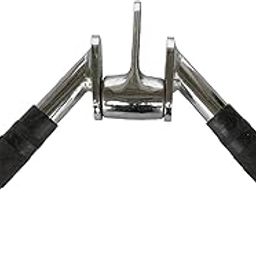 AVON Fitx Special Steel V-shaped Handle Cable machine attachment with Safety Lock (METALLIC)-picture-10