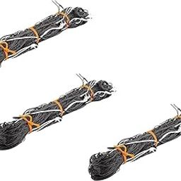 YUVAGREEN Plant Climbing net, Creeper Plant Support net for Agriculture and Gardening (5 feet X 10 feet, Black) (Pack of 3)-12