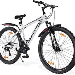 Urban Terrain Galaxy Ultra 27.5T Steel Geared High Performance Mountain Cycles for Men with Front Suspension & Disc Brake MTB Bike | Ideal for 15+ Years, Unisex, Frame Size: 17 inch (21 Speed, White)-image-33