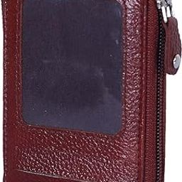 Kuber Industries Soft Leather Card Holder | Zipper Wallet for Man & Woman with 11 Slot (Brown)-picture-41