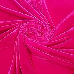 9000 Unstitched Premium Velvet Fabric Piece Decorative Cloth Material for Home Decor, Furnishing, Upholstery, Curtains, Cushions, Pillow, Dresses and Material for mandap, Pooja, Poshak.(Pink 1 Meter)-image-39