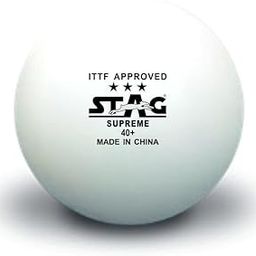 STAG ICONIC Plastic High Performance Supreme Tennis (T.T) Balls| Advanced 40+Mm Ping Pong Balls - Pack Of 3 (White)-21
