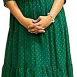 Stylish Fancy Georgette with Lining Gown for Women (P-7189825-XL) Green-picture-7