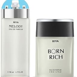 RIYA Melody & Born Rich | 50 ml Perfume for Men & Women | Eau De Parfum with Long Lasting Fragrance | Citrus Floral Fresh & Woody Perfume Spray | Mild Fragrance | Pack of 2 (50 ml Each)-picture-11