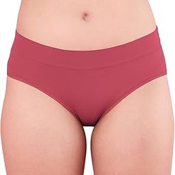 Women's Ultimate Comfort and Flexibility: Elastic-Free Stretch Panties That Adapt and Delight, Mark-Free Waistband | Slip On | Mid Waist | Full Coverage | Solid - NYP342-image-94