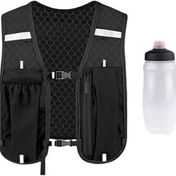 Enakshi (LABEL) Creations Running Hydration Vest Runner Rucksack Breathable for Jogging Outdoor Riding Black-picture-14