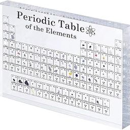 NEWFUN Periodic Table with Real Elements, 150 x 114 x 20 mm Periodic Table with Real Elements, Periodic Table, Real Periodic Table, Acrylic Periodic Table of 83 Elements, Periodic Table Display,-24