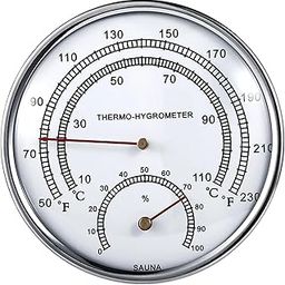 BATTIPAW 2 in 1 Sauna Thermometer Hygrometer, Sauna Fahrenheit Thermometer, Sauna Hygrothermograph, Indoor Temperature Humidity Monitor, Accessory for Sauna Rooms, Steam Rooms-image-77