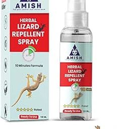 Amish Herbal Lizard Spray 100ml Pack Of 1 |10 Minutes Formula |Removes Entire Lizard colony|Powerful 100% Organic No Chemical Lizard Repellent Spray For home and kitchen-picture-30
