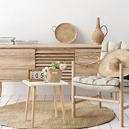 AALIYA MART Wooden Handmade Beautiful End Table Coffee Table Side Table Bedside Table Nightstand for Living Room Bedroom Dining Room Kitchen Office (White)-21