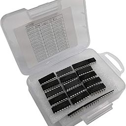 30PCS CMOS Logic IC Kit(4001 4011 4013 4017 4021 4022 4023 4025 4026 4027 4028 4043 4046 4049 4050 4051 4052 4053 4060 4066 4069 4070 4071 4072 4073 4075 4081 4082 4093 4094) + 1PCS NE555P total 31PCS-image-5