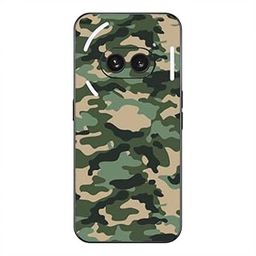 GADGETSWRAP Premium Material Skin Vinyl Decal Sticker Compatible with Nothing Phone 2A - Green Camo-picture-27