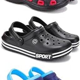 Lightweight Classic Clogs || Sandals with Slider Adjustable Back Strap for Men-Combo-COMBO(3)-3017-3014-3019-10 -P-picture-25