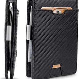 Wallets for Men | Faux Leather | Wallet | RFID Blocking | Purse | 11 Card Slots | Thin | Slim | Stylish | Pocket | Money | Organizer (Black)-image-59