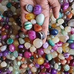 Ohhsome 10Kg Mixed Onyx Oynx Pebbles Glass Stone for Home Decoration and Aquarium [10Kg]-picture-10