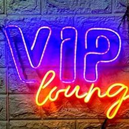 LUXURY SIGN INDIA VIP Lounge Neon Sign for Wall Decor VIP Lounge Neon Lights for Office Room Decor Aesthetic Wedding Party Signs for Bar Office Decorations(12x18) Purple yellow-picture-11