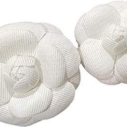 Fashion My Day 2Pcs Camellia Flower Brooches Lapel Pins for Suit Sweater Coat Dress Banquet White | Pins & Brooches | Fashion Jewelry-image-3