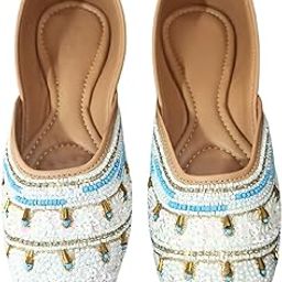 Elegance Footwear Traditional Punjabi Jutti for Women | Ethnic Rajasthani Mojari Mojdi | Stylish Jaipuri Bridal Footwear | Comfortable & Elegant Mojris for Wedding Festive-image-27