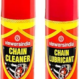 Chain Cleaner with Chain Lubricant Spray 150 ml | Long Lasting Cleaning and Lubricant for Bikes, Motorbikes, Cars | Protects and Prevents Chain Breakage (Pack of 2) (Cleaner+Lubricant), Combo Pack-image-64