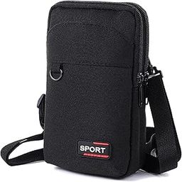 BOLDSTUF Mobile Sling Bag Crossbody Shoulder bag for Men & Women | Small Cross-Body Side bag purse for Mobile, Cell Phone, Cash & Card, Holster for Travel, Oxford Fabric-image-31