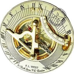 Brass Sundial Round Compass Directional Compass 3 Inch Best for Gift Item-image-99