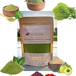 Hair Treatment Powder with Bhringraj, Neem, Hibiscus, Curry Leaves Amla Powder, All-in-One Hair Mask (Pack of 1 x 200g)-image-71